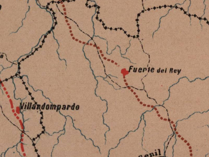 Historia de Fuerte del Rey - Historia de Fuerte del Rey. Mapa 1885