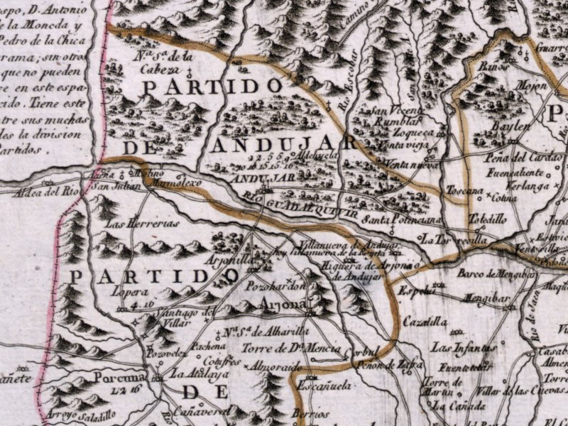 Ermita de la Virgen de Zocueca - Ermita de la Virgen de Zocueca. Mapa 1787