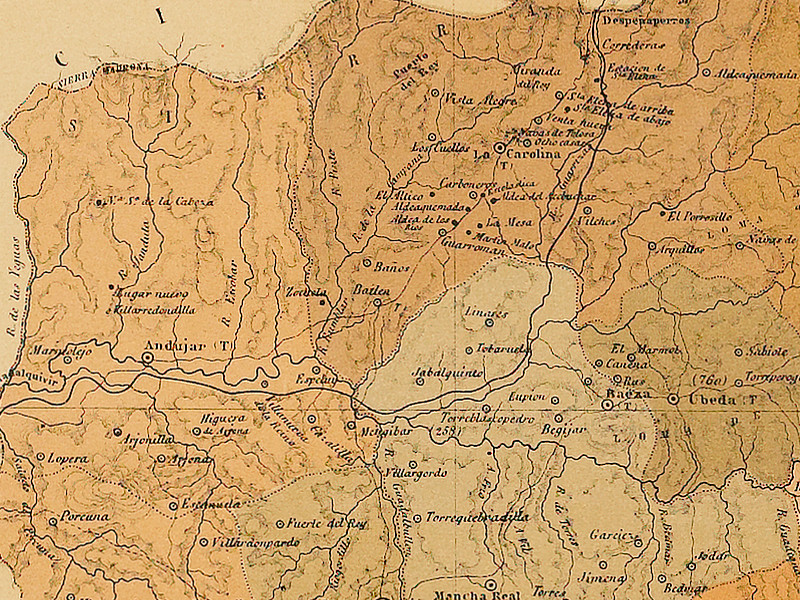 Ermita de la Virgen de Zocueca - Ermita de la Virgen de Zocueca. Mapa 1879