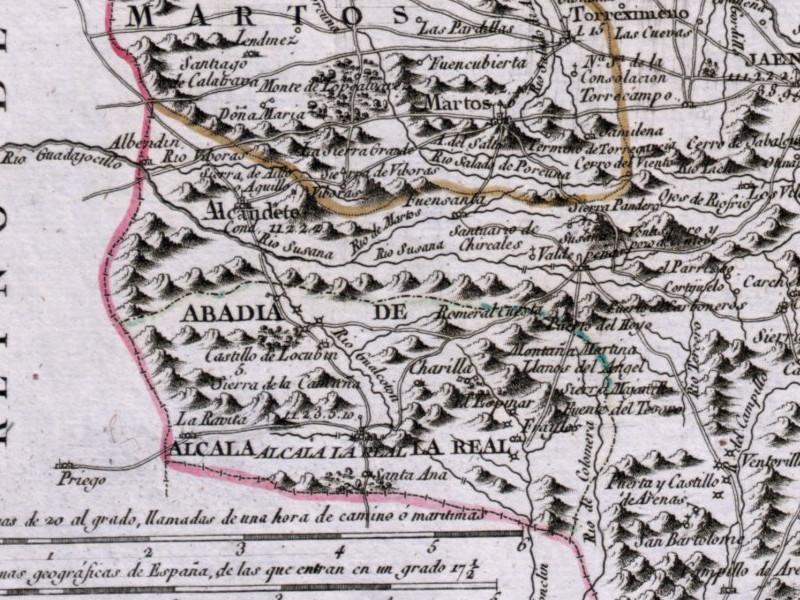 Castillo de Torre Garca - Castillo de Torre Garca. Mapa 1787