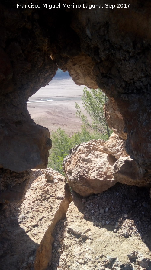 Pantano del Tranco - Pantano del Tranco. Pantano del Tranco en sequa desde el Castillo de Bujaraizar