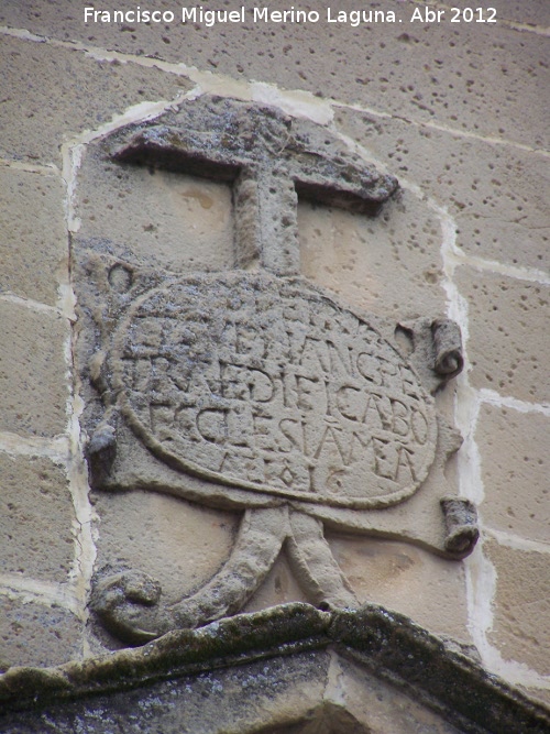 Iglesia de San Pedro y San Pablo - Iglesia de San Pedro y San Pablo. Cruz e inscripcin