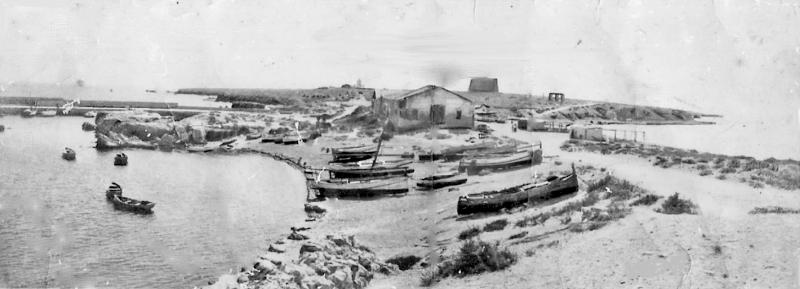 Isla de Tabarca. Puerto - Isla de Tabarca. Puerto. Foto antigua