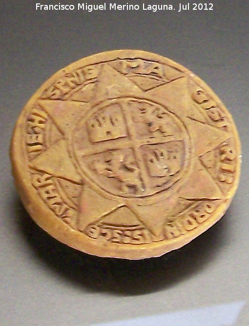 Historia de Cartagena - Historia de Cartagena. Sello del maestre de la orden