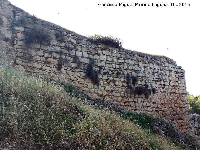 Castillo de Abrehuy - Castillo de Abrehuy. Lateral norte del segundo bastin