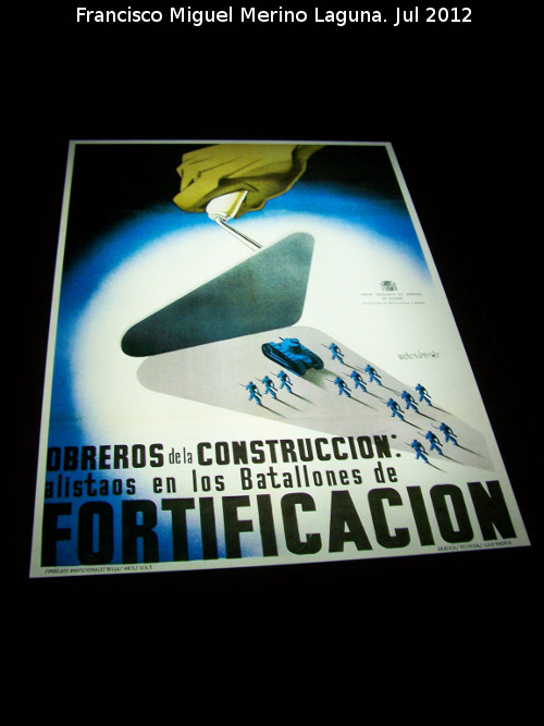 Refugio de la Guerra Civil - Refugio de la Guerra Civil. Cartel de la poca
