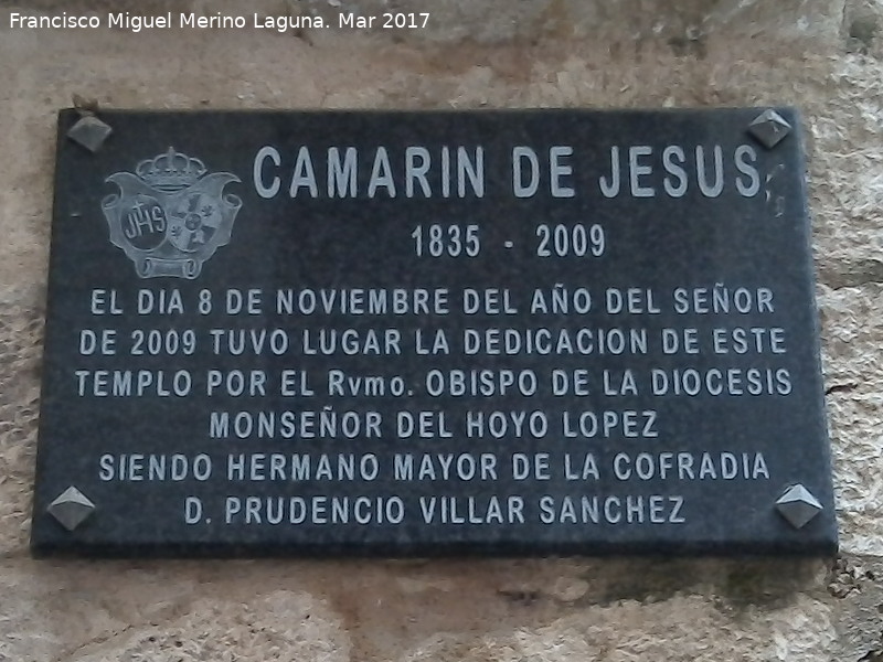 Camarn de Jess - Camarn de Jess. Placa