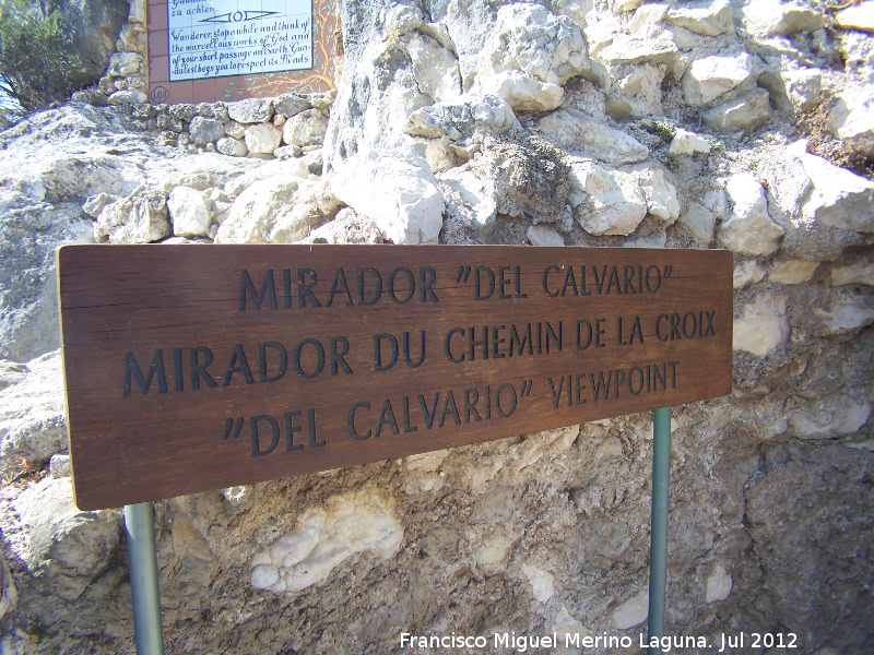 Mirador del Calvario - Mirador del Calvario. Cartel