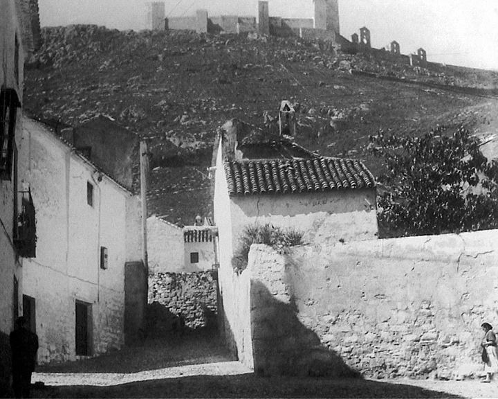 Calle Empedrada de la Magdalena - Calle Empedrada de la Magdalena. Foto antigua