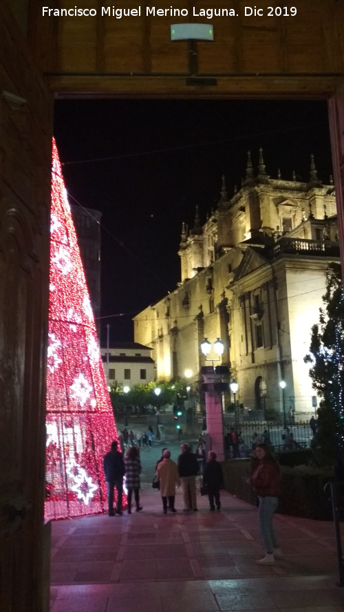 Palacio de la Diputacin - Palacio de la Diputacin. Vistas hacia la Catedral de Jan desde la puerta