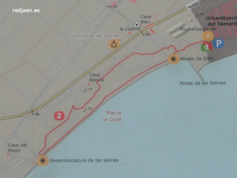 Ermita del Tamarit - Ermita del Tamarit. Mapa