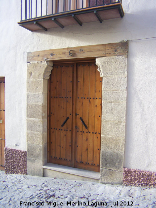 Casa de la Calle Ventanas Bajas de San Lorenzo n 6 - Casa de la Calle Ventanas Bajas de San Lorenzo n 6. Portada