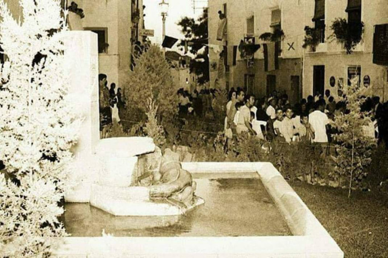 Monumento al Lagarto de la Malena - Monumento al Lagarto de la Malena. Foto antigua