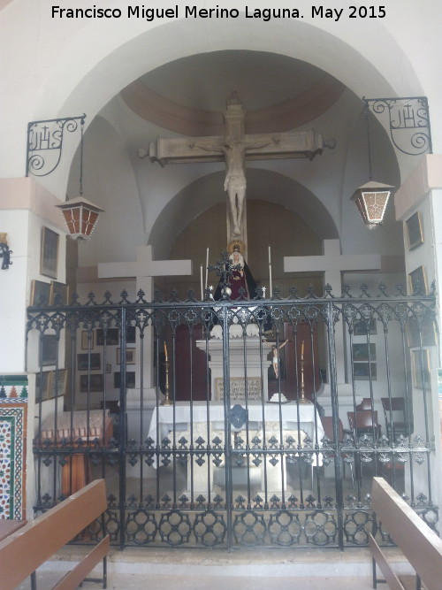 Ermita del Calvario - Ermita del Calvario. Reja del Presbiterio