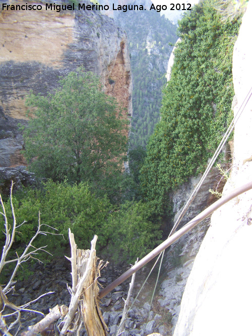 Muela de la Silleta - Muela de la Silleta. Altura de la rampa