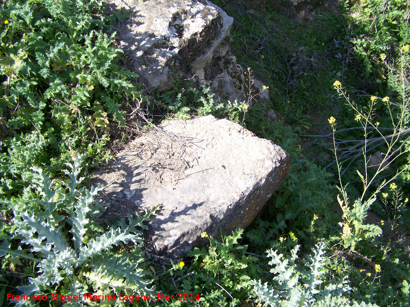 Fortn romano de Cadimo - Fortn romano de Cadimo. Sillares