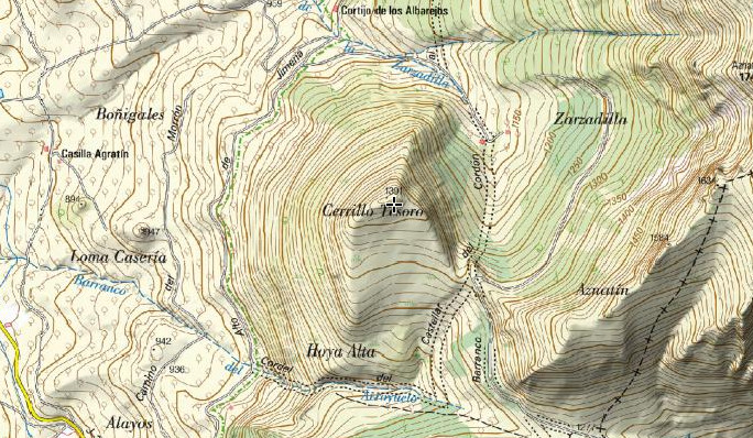 Cerrillo Tesoro - Cerrillo Tesoro. Mapa