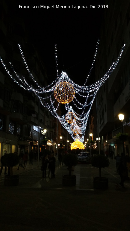 Calle Bernab Soriano - Calle Bernab Soriano. Iluminacin navidea