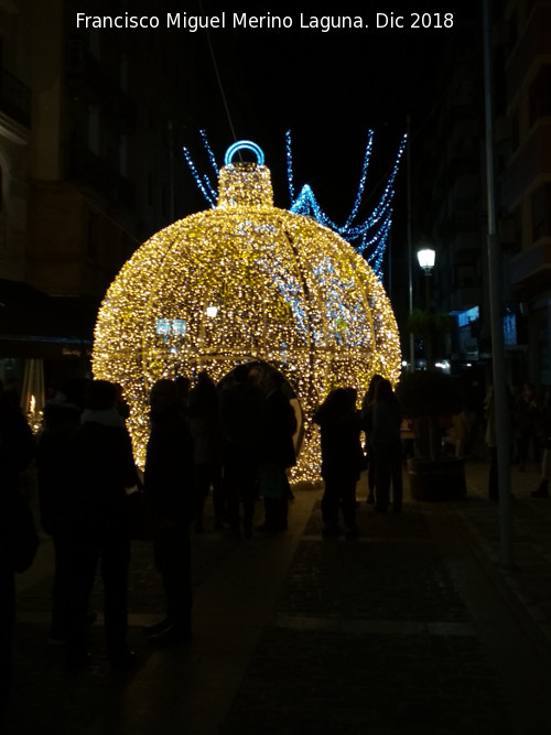 Calle Bernab Soriano - Calle Bernab Soriano. Iluminacin navidea