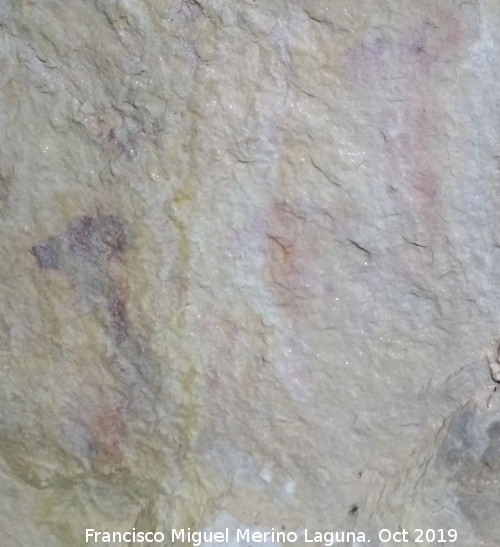 Pinturas rupestres de la Cueva del Canjorro I - Pinturas rupestres de la Cueva del Canjorro I. Parte inferior