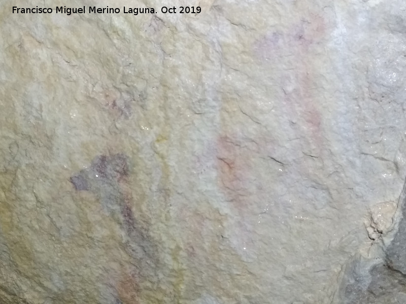 Pinturas rupestres de la Cueva del Canjorro I - Pinturas rupestres de la Cueva del Canjorro I. Parte inferior