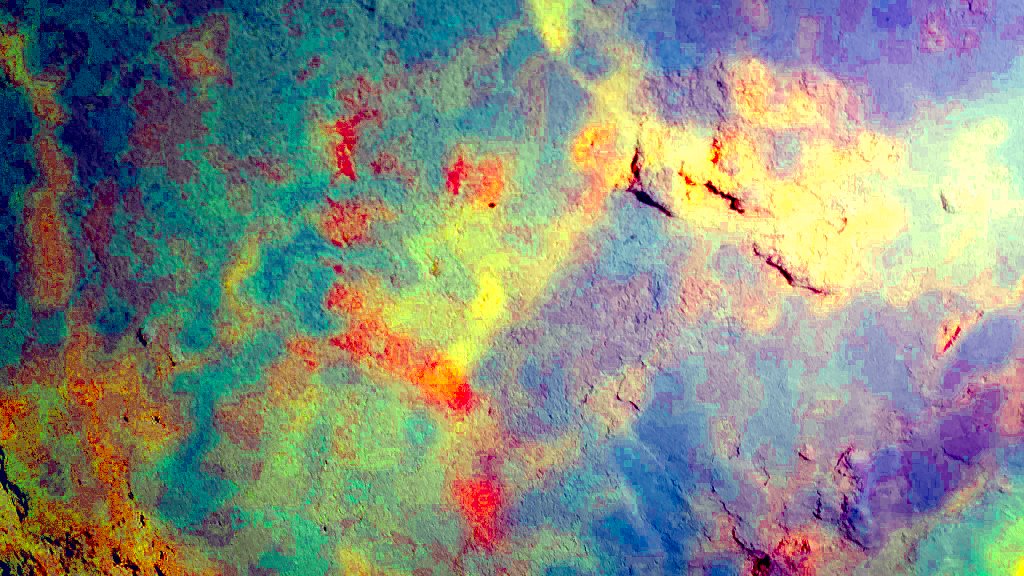 Pinturas rupestres de la Cueva del Canjorro II - Pinturas rupestres de la Cueva del Canjorro II. Tratada con Dstretch