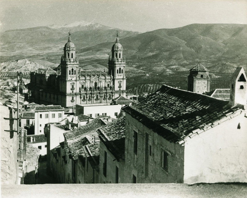 Calle Duque - Calle Duque. Foto antigua. Fotografa de Manuel Romero vila. Archivo IEG