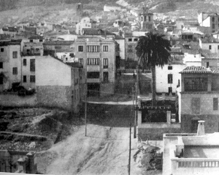 Calle Rey Alhamar - Calle Rey Alhamar. Foto antigua