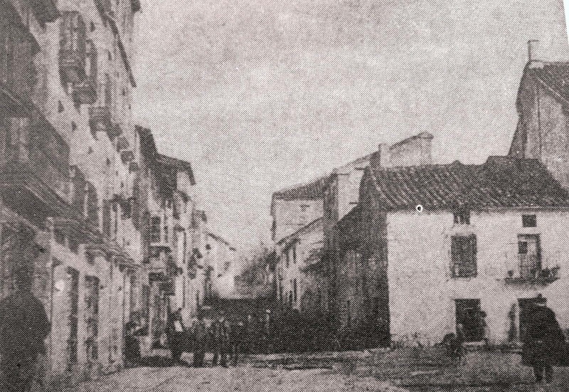 Calle del Santo - Calle del Santo. Foto antigua