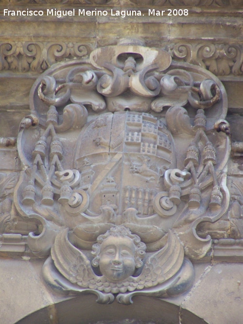 Catedral de Jan. Fachada - Catedral de Jan. Fachada. Escudo del obispo Antonio Fernndez del campo Angulo y Velasco