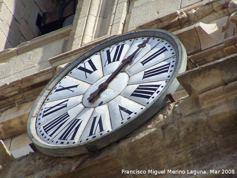 Catedral de Jan. Fachada - Catedral de Jan. Fachada. Reloj