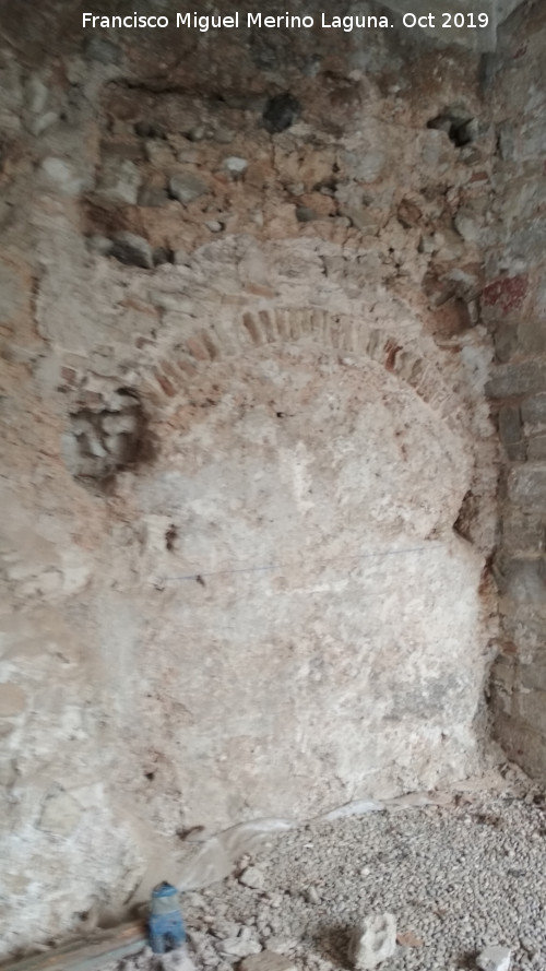 Baos rabes del Naranjo - Baos rabes del Naranjo. Arco antes de rehabilitar