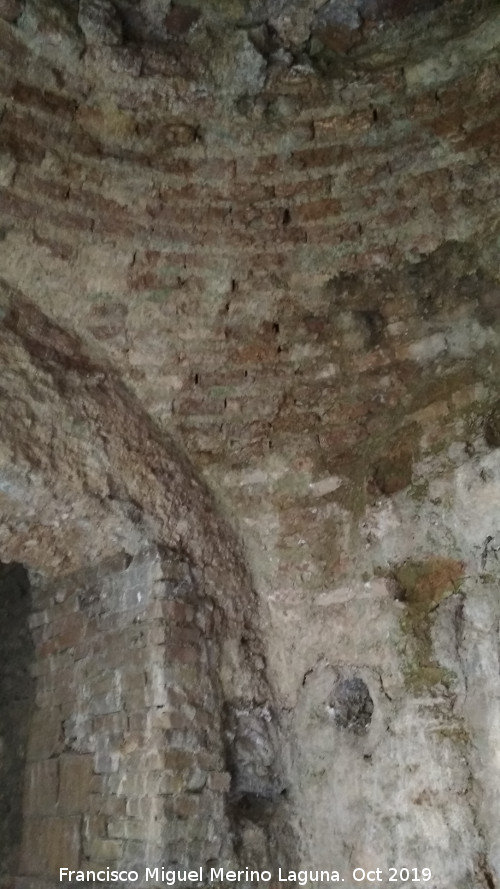 Baos rabes del Naranjo - Baos rabes del Naranjo. Pechina de la tercera bveda