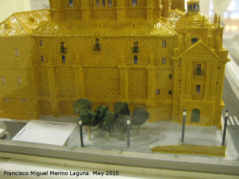 Catedral de Jan. Fachada gtica - Catedral de Jan. Fachada gtica. Maqueta de platilina de Agustn Garzn