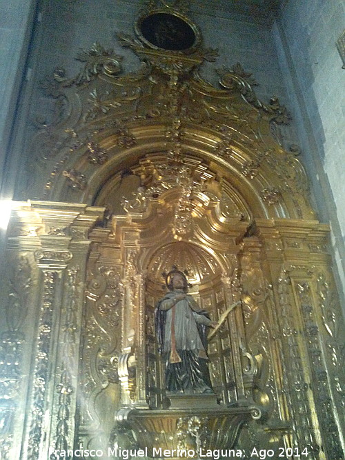 Catedral de Jan. Capilla de San Sebastin - Catedral de Jan. Capilla de San Sebastin. Retablo barroco