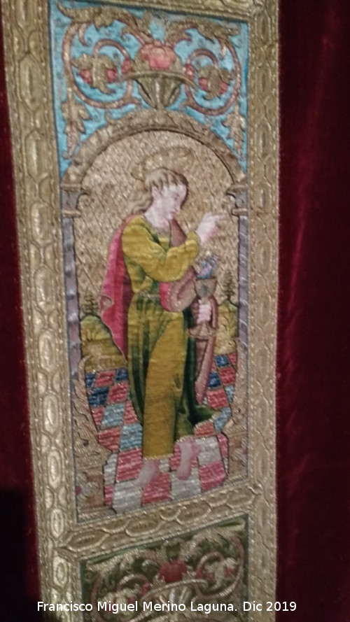 Catedral de Jan. Museo - Catedral de Jan. Museo. Casulla de San Blas. Detalle
