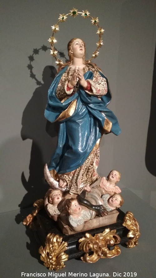 Catedral de Jan. Sacrista - Catedral de Jan. Sacrista. Inmaculada de la escuela napolitana