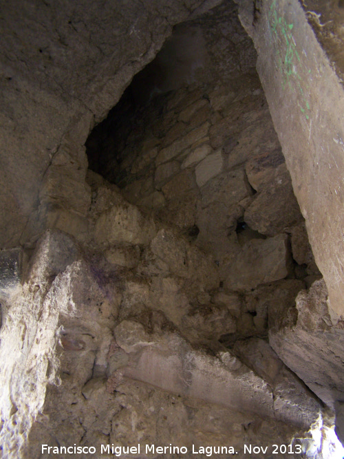 Castillo de La Guardia. Torren del Alczar Sureste - Castillo de La Guardia. Torren del Alczar Sureste. Escaleras