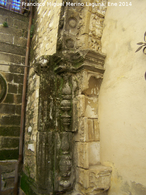 Cruz de la Calle Cobertizo - Cruz de la Calle Cobertizo. Detalle de la jamba