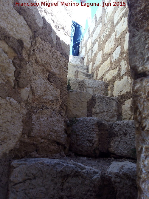 Muralla de Jan. Torren de Vendrines - Muralla de Jan. Torren de Vendrines. Escaleras