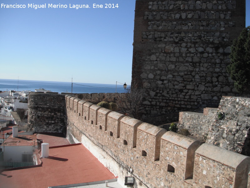 Castillo de Salobrea. Tercer recinto - Castillo de Salobrea. Tercer recinto. Murallas