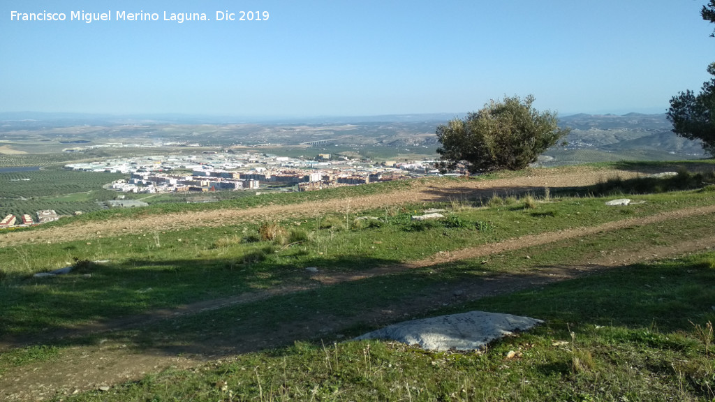 Oppidum del Cerro de Santa Catalina - Oppidum del Cerro de Santa Catalina. Con Jan al fondo