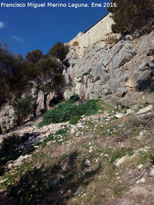 Cerro de Santa Catalina - Cerro de Santa Catalina. Paredes rocosas del sur