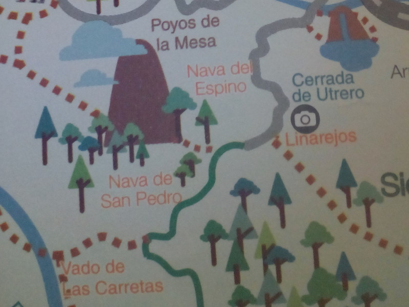 Poyos de la Mesa - Poyos de la Mesa. Mapa