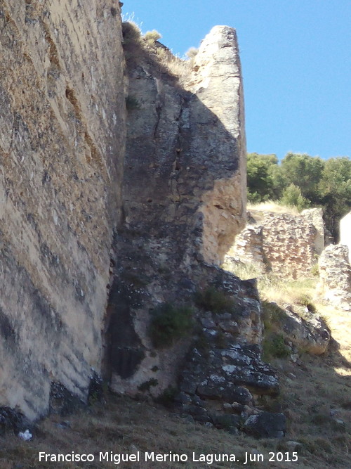 Muralla de Jan. Torren Norte VII - Muralla de Jan. Torren Norte VII. Bloque de tapial perdido