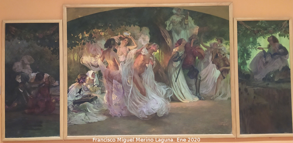 Museo Provincial - Museo Provincial. Triptico de Armida. Cuadro de Eduardo Chicharro y Ag�era 1904