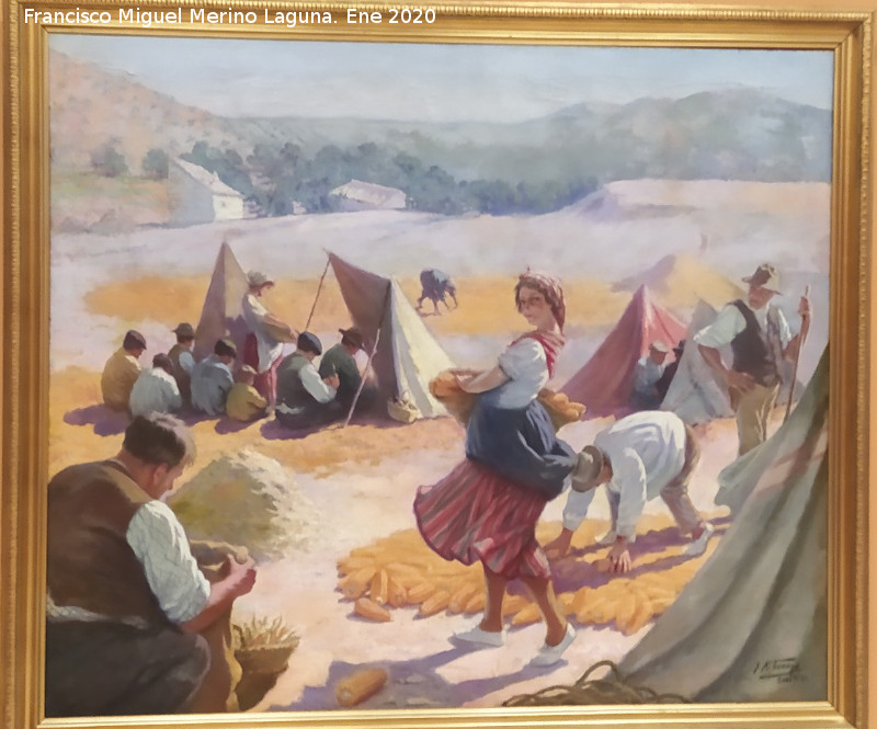 Museo Provincial - Museo Provincial. Desgranando el ma�z. Cuadro de Jos� Mar�a Tamayo Serrano de 1926