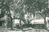 Plaza de Santa Mara. Foto antigua. En obras. Fotografa de Jaime Rosell Caada. Archivo IEG