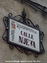 Calle Nueva. Placa