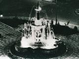 Fuente de la Glorieta de Blas Infante. Foto antigua. Archivo IEG